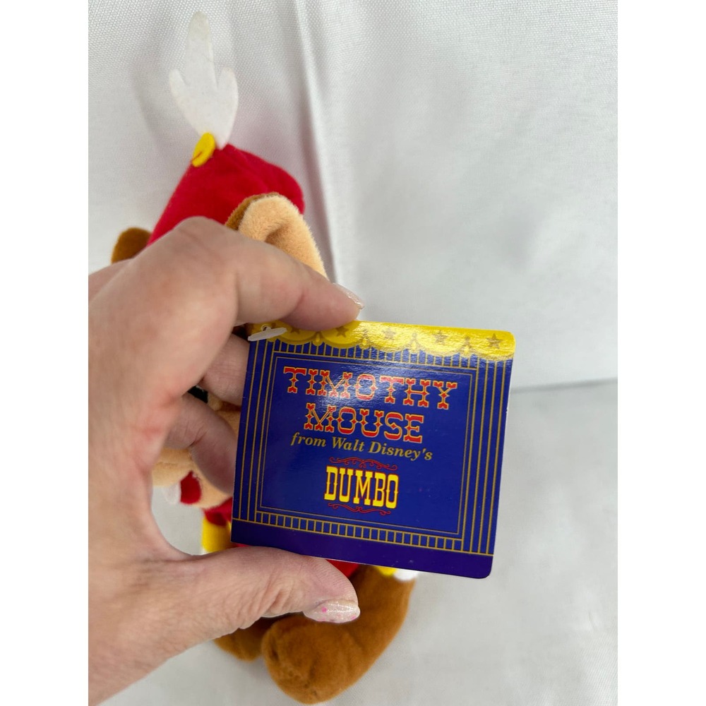 Disney Dumbo Timothy Mouse 7" Bean Bag Plush 1998 Open House Exclusive Vintage - Picture 5 of 8
